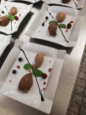 Zweierlei Mousse au chocolat