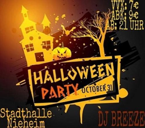 Halloween Party in der Stadthalle von Nieheim