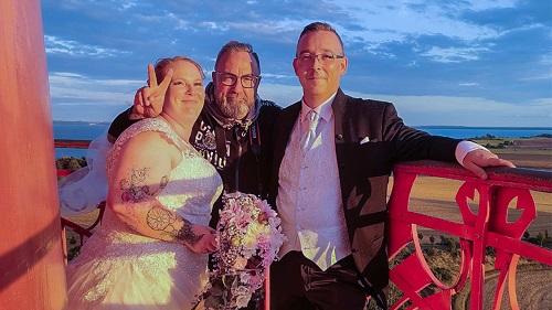 Hochzeit am Kap Arkona Leuchtturm auf der Insel Rügen,