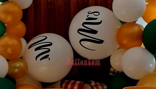 Hochzeitsdekoration mit Ballons