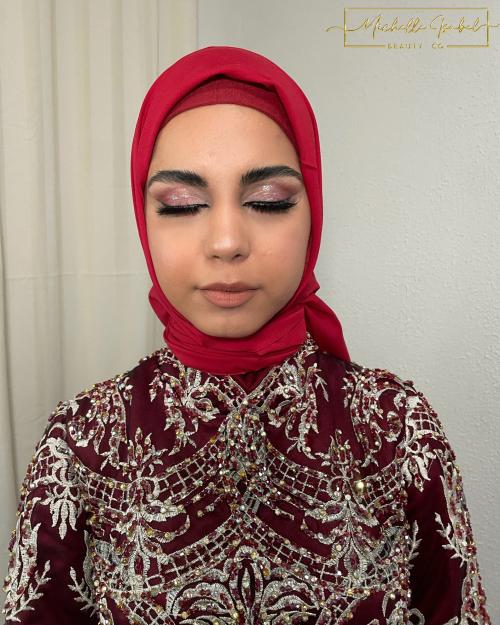 Brautmake up + Hijab Styling