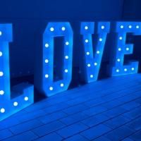 Avatar LOVE Leuchtbuchstaben mieten 120cm hoch XXL für Hochzeit