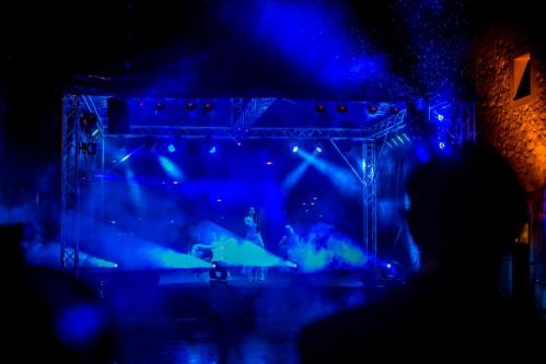 Lightshows Bühnenaufbauten mit Bühnendach auf Mallorca
