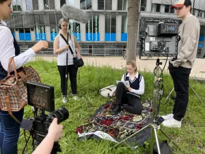 Dreharbeiten für ein Demoreel in Köln.